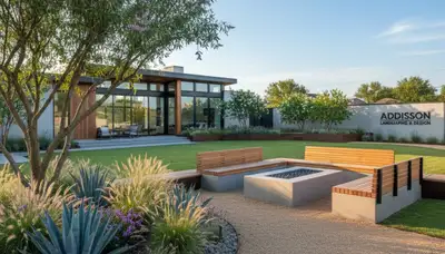 Landscaping crew providing lawn care and yard maintenance in Dallas, TX