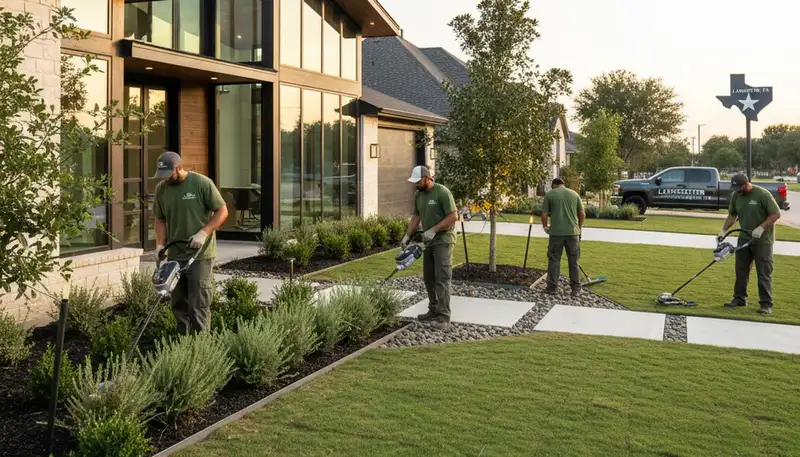 Dallas, TX landscaping team providing professional yard maintenance and outdoor property care