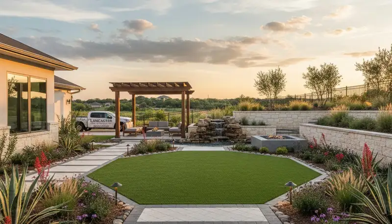 Dallas, TX landscaping team providing professional yard care and landscape maintenance