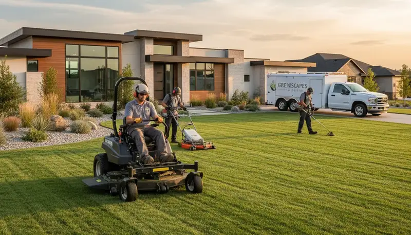 Professional lawn mowing service in Dallas, TX by Chop Chop Landscaping keeping yards neat and healthy