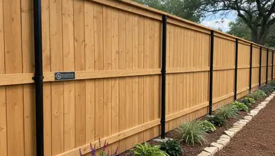 White privacy fence installation by Chop Chop Landscaping in Dallas, TX showcasing expert craftsmanship